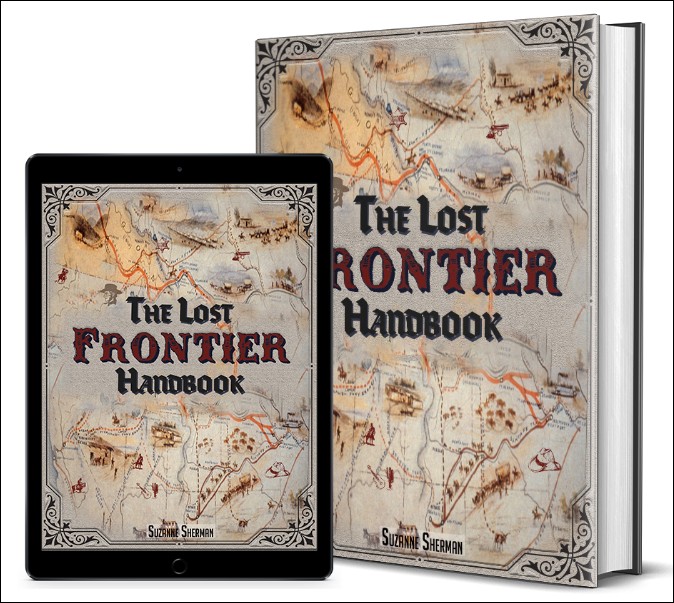 The Lost Frontier Handbook book and tablet